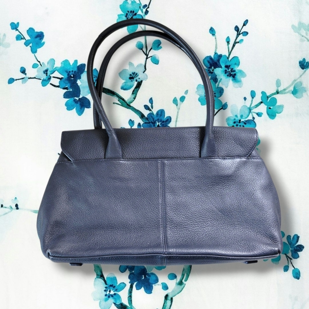 Radley London | NWOT Navy Blue Pebbled Leather Shoulder Bag - Picture 2 of 14